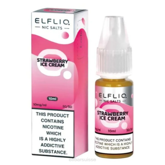 sels de nic elfbar elfliq - fraise neige - 10 ml-10 mg/ml FN40182