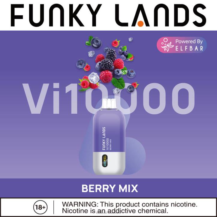 ELFBAR Funky Lands Vape jetable Vi10000 bouffées mélange de baies H268159
